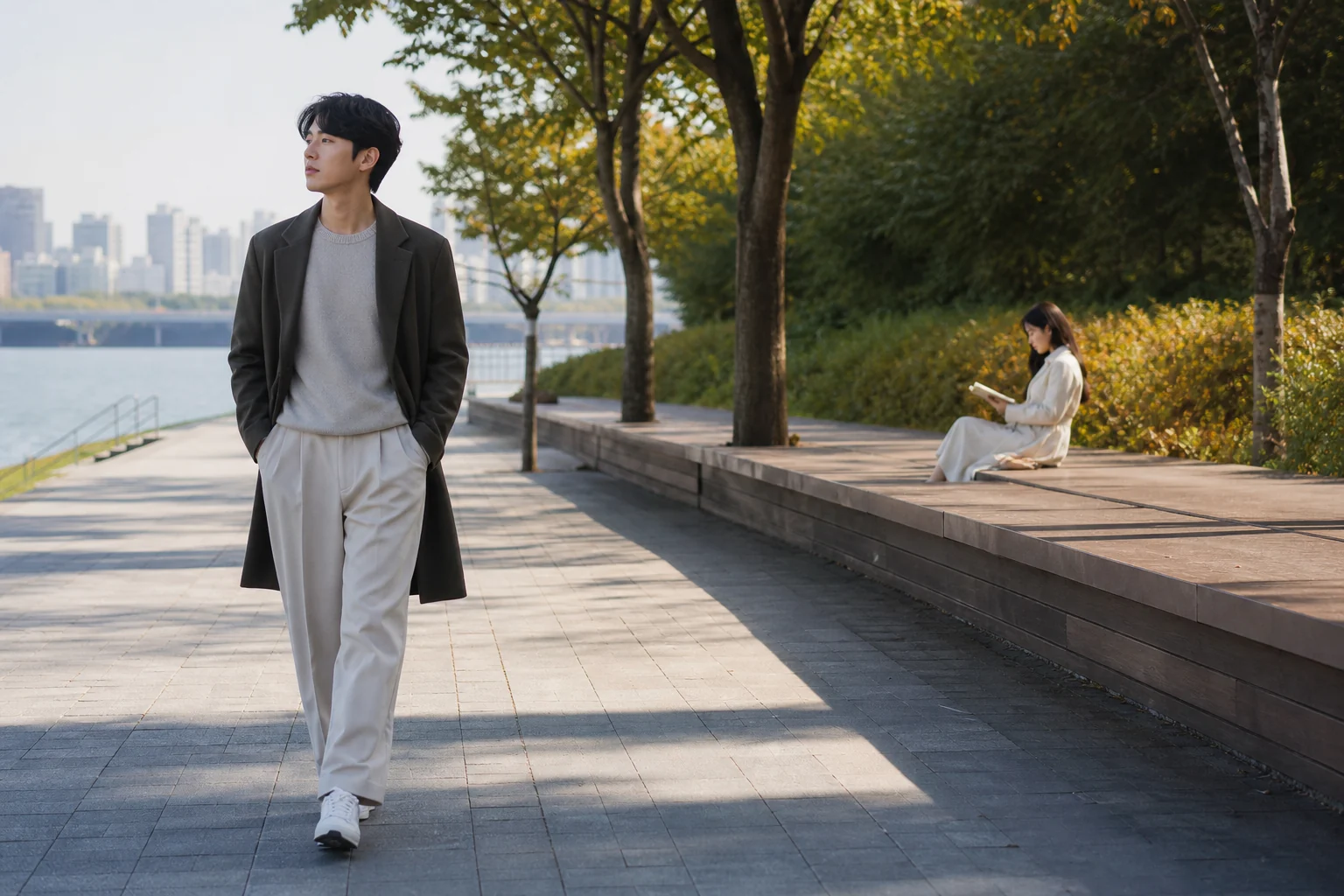 갈등 뒤 서로를 외면하지 않으면서 각자의 자리에서 감정을 가라앉히는 연인