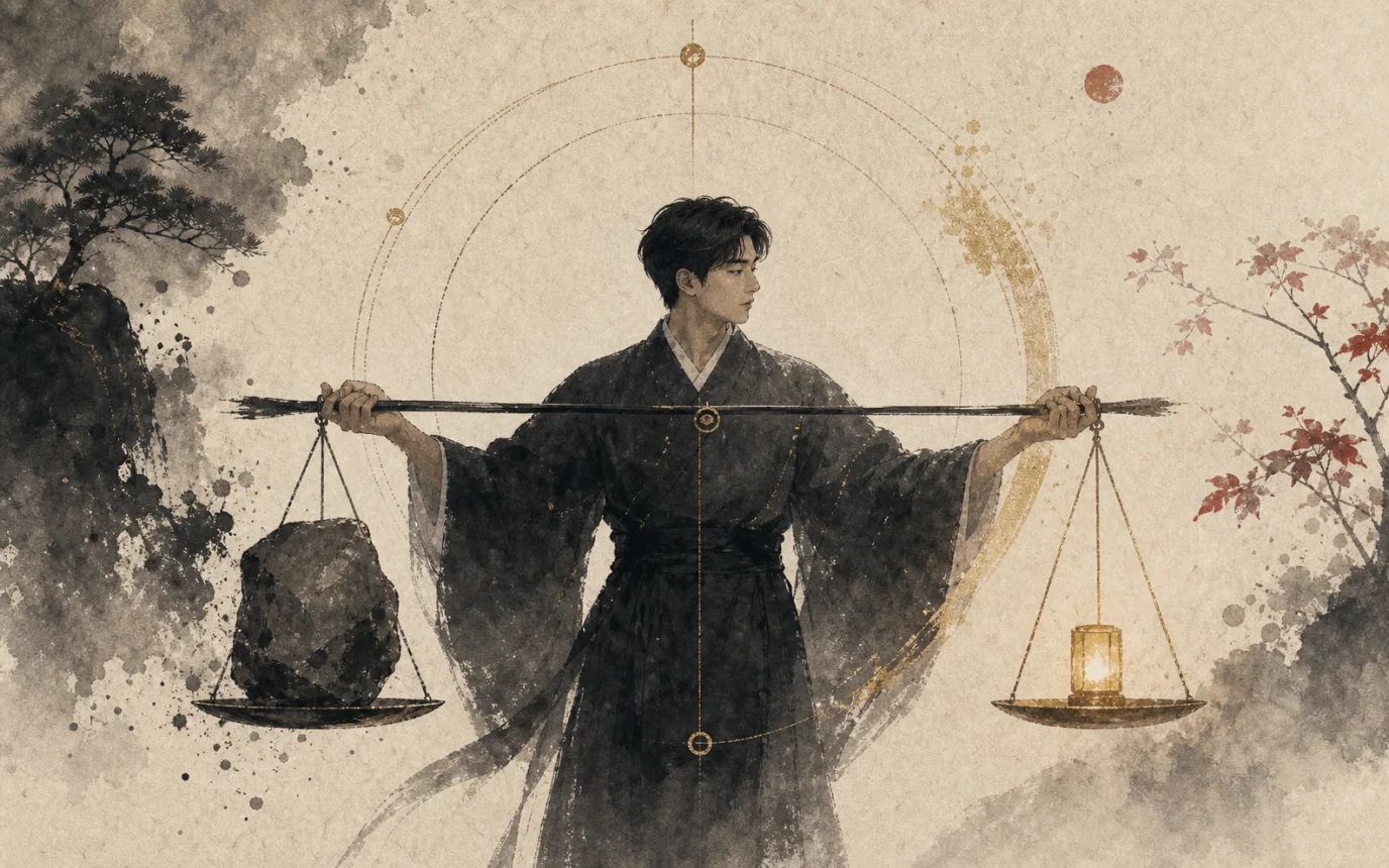 강함과 부드러움의 균형을 보여주는 괴강살 이미지