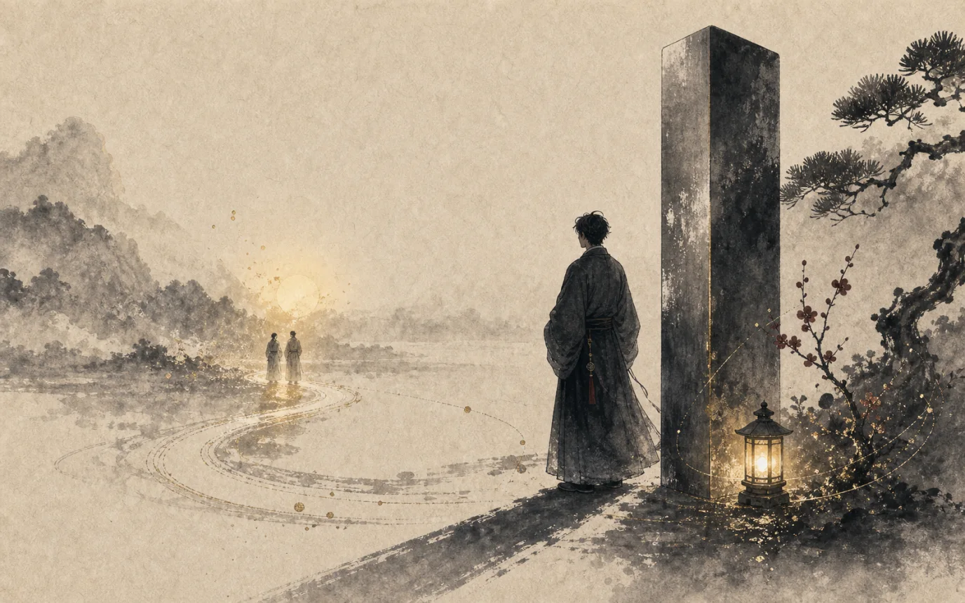 경신일주의 강함과 외로움, 신뢰의 과제를 표현한 이미지