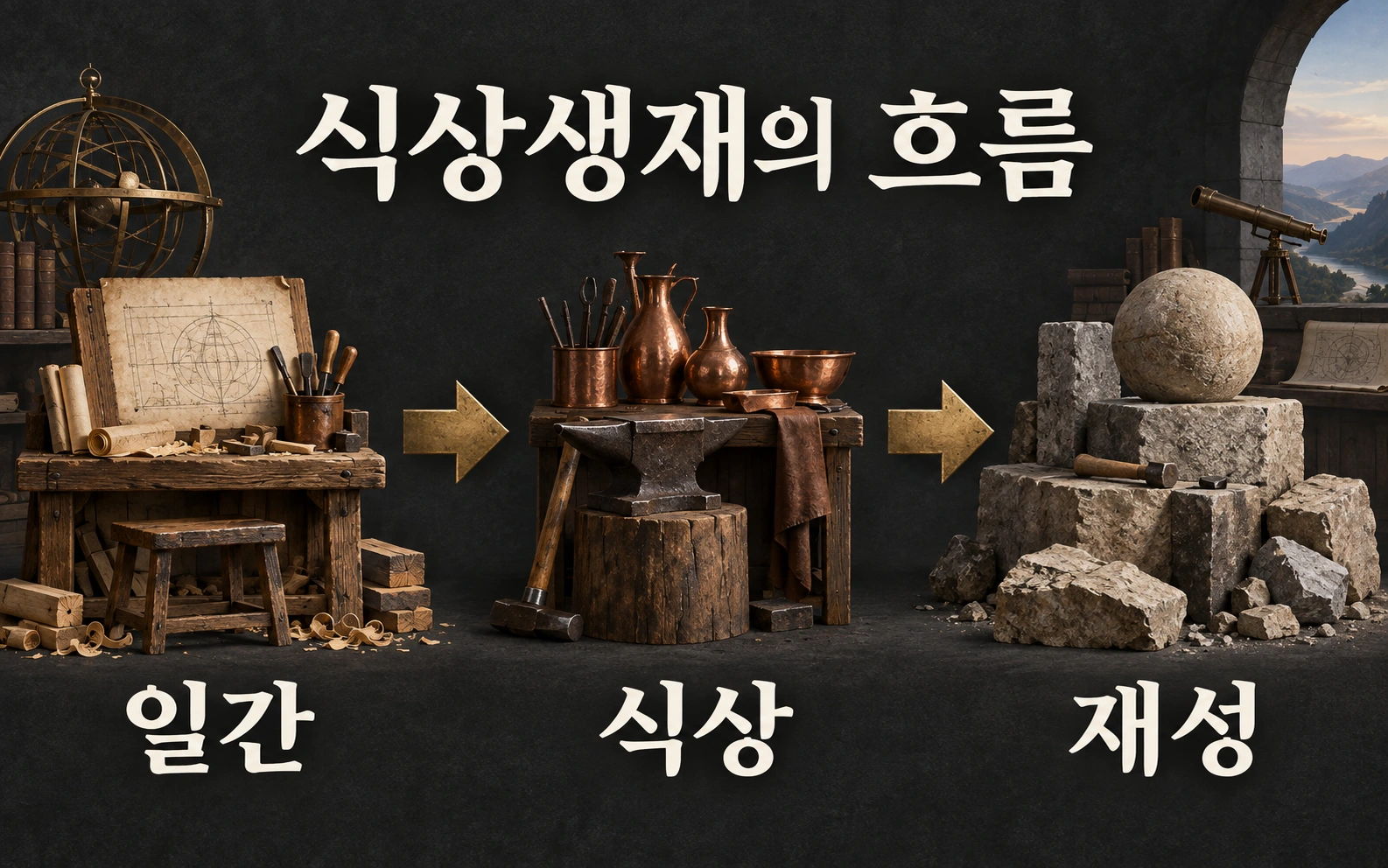 일간에서 식상을 거쳐 재성으로 이어지는 식상생재의 기본 경로
